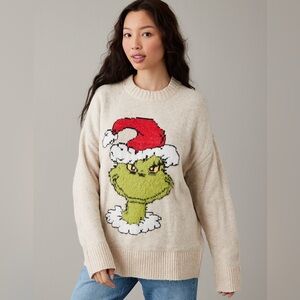 American Eagle Grinch Sweater